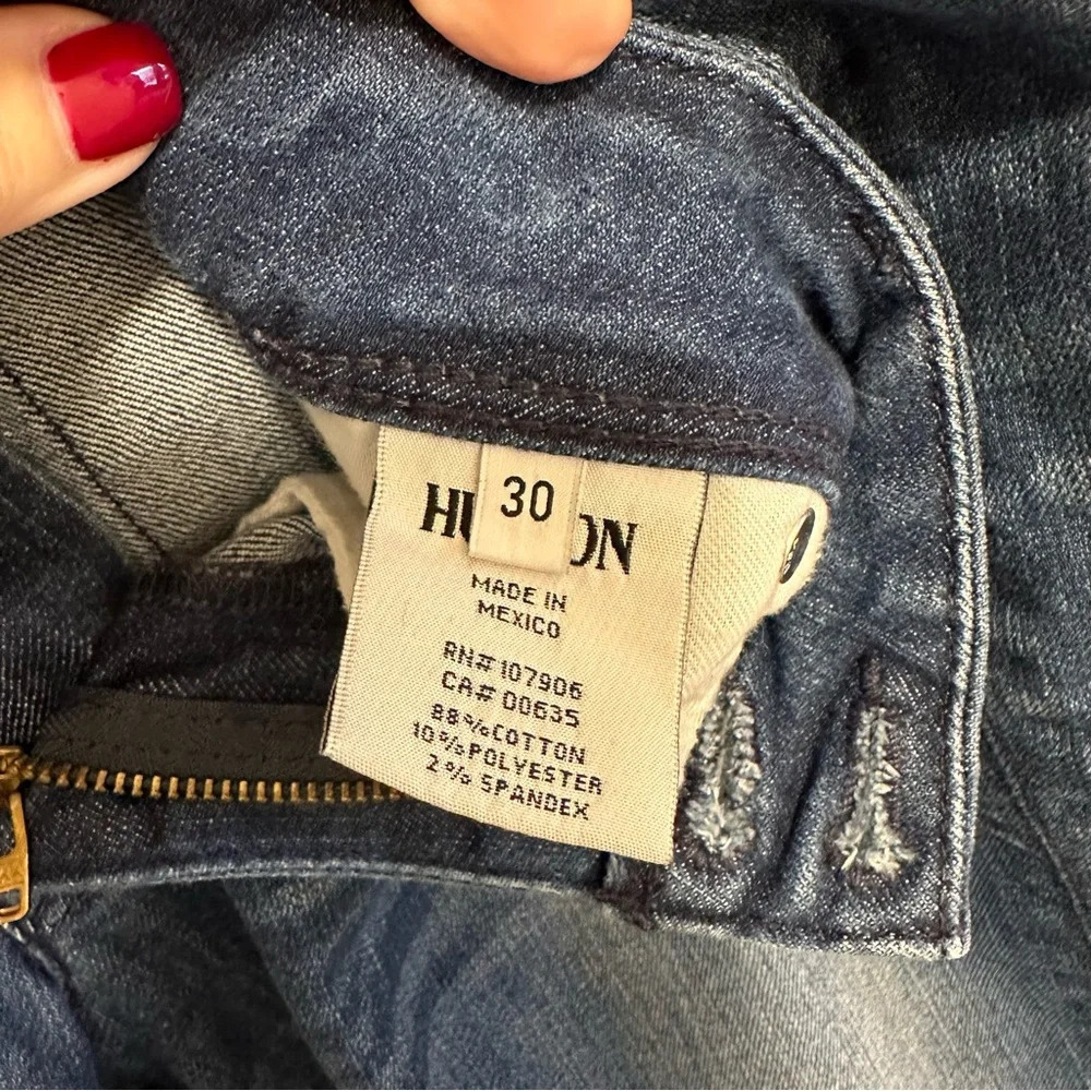 Hudson Collin Flap Skinny Jeans Crop Women’s Size 30 - Picture 5 of 7